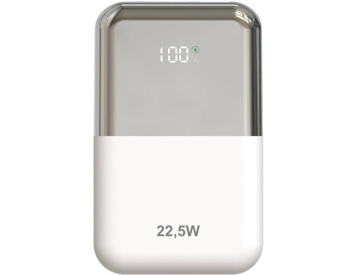 POWER BANK 10000mAh 22.5W BLANCO/PLATA LEOTEC (Espera 4 dias)