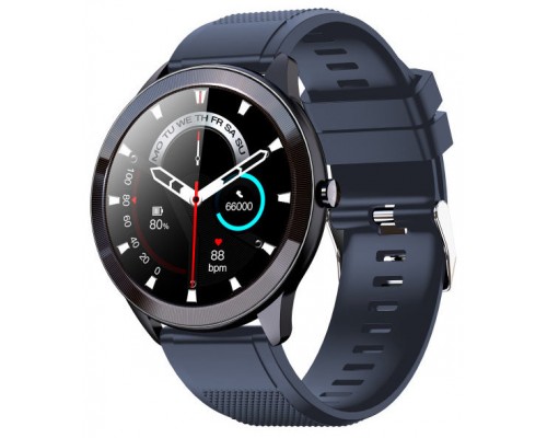 SMARTWATCH LEOTEC 1,28" MULTISPORT WAVE AZUL PANTALLA REDONDA