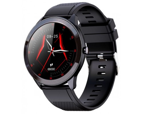 SMARTWATCH LEOTEC 1,28" MULTISPORT WAVE NEGRO PANTALLA REDONDA