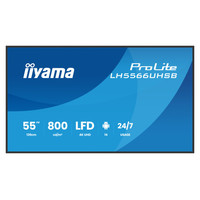 MONITOR IIYAMA 55" , UHD IPS PANEL, HAZE 1%, 800CD/M, HORIZ Y VERT, SIGNAL FAILOVER, MM 2X 10W, HDMI 2X, DP, USB 2.0 X2, WIFI, LAN, WALL MOUNT INCL, CONTROL LAN / RS232C, IISIGNAGE2 E-SHARE, ANDROID 11 OS, 24/7,(400X400)(LH5566UHSB-B1AG) (Espera 4-60SX MONITOR IIYAMA 55" , UHD IPS PANEL, HAZE 1%, 800CD/M, HORIZ Y VERT, SIGNAL FAILOVER, MM 2X 10W, HDMI 2X, DP, USB 2.0 X2, WIFI, LAN, WALL MOUNT INCL, CONTROL LAN / RS232C, IISIGNAGE2 E-SHARE, ANDROID 11 OS, 24/7,(400X400)(LH5566UHSB-B1AG) (Espera 4