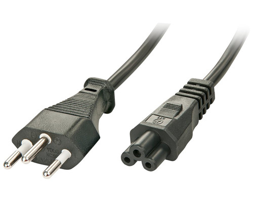 Lindy 30412 cable de transmisi&oacute;n Negro 2 m C5 acoplador (Espera 4 dias)