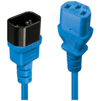 Lindy 30470 cable de transmisi&oacute;n Azul 0,5 m C14 acoplador C13 acoplador (Espera 4 dias)