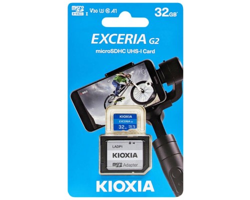 MICRO SD KIOXIA 32GB EXCERIA G2 W/ADAPTOR