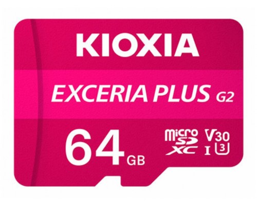 MICRO SD KIOXIA 64GB EXCERIA PLUS G2 UHS-I C10 CON ADAPTADOR
