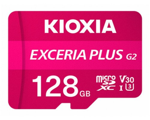 MICRO SD KIOXIA 128GB EXCERIA PLUS G2 UHS-I C10 CON ADAPTADOR