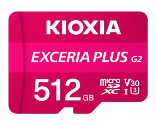 MICRO SD KIOXIA 512GB EXCERIA PLUS G2 UHS-I C10 CON ADAPTADOR