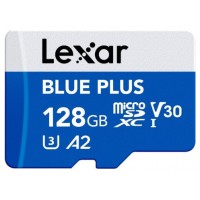 LEXAR 128GB BLUE PLUS MICROSDHC UHS-I WITH SD ADAPTER, UP TO 170MB/s READ C10 A2 V30 U3 (Espera 4 dias)-9SX LEXAR 128GB BLUE PLUS MICROSDHC UHS-I WITH SD ADAPTER, UP TO 170MB/s READ C10 A2 V30 U3 (Espera 4 dias)