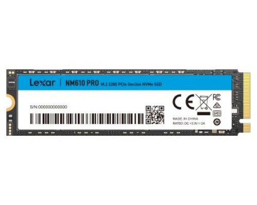 Lexar NM610PRO M.2 1 TB PCI Express 3.0 NVMe (Espera 4 dias)