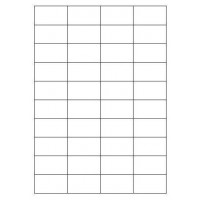 CAJA 100 HOJAS ETIQUETAS BLANCAS SIN MÁRGENES-LÁSER/INYECCIÓN DE TINTA/FOTOCOPIADORAS-52X30 MM MEGASTAR LP4MS-5230 (Espera 4 dias)