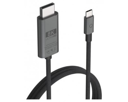 CABLE USB-C A DISPLAYPORT PRO NEGRO 2M LINQ (Espera 4 dias)