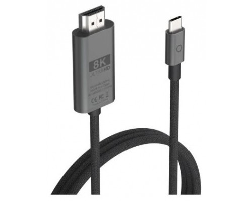 CABLE HDMI V2.1 8K A USB-C NEGRO 2M LINQ (Espera 4 dias)