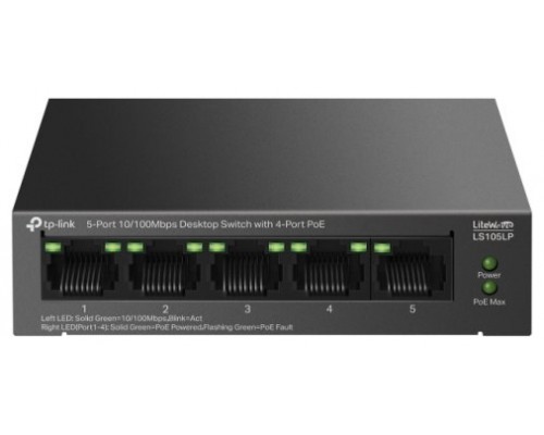 SWITCH NO GESTIONABLE TP-LINK LS105LP LITEWAVE 5P
