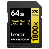 Lexar 1800x 64 GB SDXC UHS-II Clase 10 (Espera 4 dias)