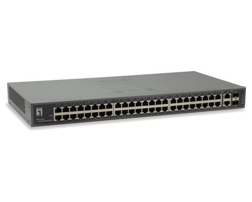 SWITCH LEVEL ONE 50-Port Fast Ethernet Switch, 2 x