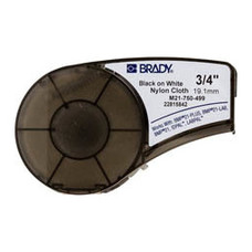 BRADY Cinta de Etiquetas negro sobre blanco LABEL 0.75" W X 16" L WHITE
