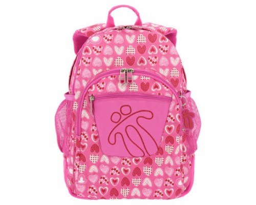 MOCHILA CRAYOLES REFUERZO CAUCHO+BOLSILLOS ROSA/CORAZONES TOTTO MA04ECO029-1710N-1I3 (Espera 4 dias)