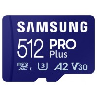 MICRO SD 512 GB PRO PLUS 1 ADAP. CLASS 10 SAMSUNG (Espera 4 dias)