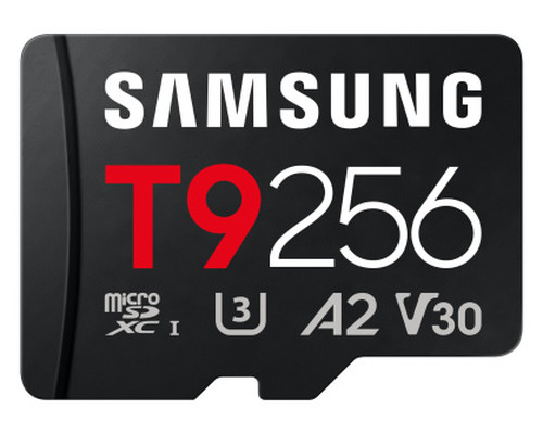 Samsung Micro SDXC T9 256GB clase10 U3 V30 A2 c/a-SX23 Samsung Micro SDXC T9 256GB clase10 U3 V30 A2 c/a