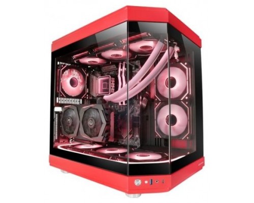 CAJA ATX SEMITORRE GAMING MARS GAMING MC3T COLOR ROJO