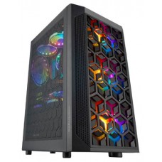 CAJA MICROATX GAMING MARS GAMING MCMESH BLACK DISENO