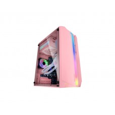 CAJA MICROATX GAMING MARS GAMING MC-S1 ROSA FRONTAL