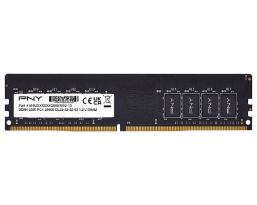 PNY - DDR4 - 8GB - DIMM de 288 espigas - 3200 Mhz /