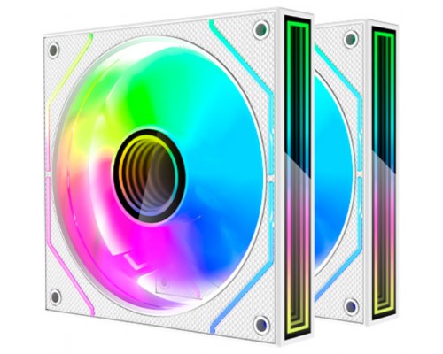 KIT 2 VENTILADORES AUXILIAR MF-3D PRO BLANCO MARS GAMING (Espera 4 dias)