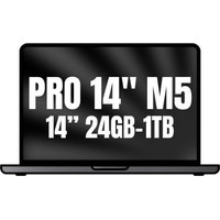 MACBOOK PRO APPLE 14"" M5 PRO 15CORE CPU+16CORE GPU 24GB 1TB NEGRO ESPACIAL (Espera 4 dias)-318SX MACBOOK PRO APPLE 14"" M5 PRO 15CORE CPU+16CORE GPU 24GB 1TB NEGRO ESPACIAL (Espera 4 dias)