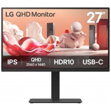 MONITOR LG, 27 PULGADAS, 27BA75QB-B.AEU, 68,6 CM, 2560 X 1440 PIXELES, WIDE QUAD HD, LED, 5 MS, NEGRO (Espera 4 dias)