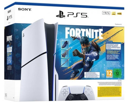 CONSOLA SONY PS5 SLIM CHASSIS E CON LECTOR 1TB FORNITE COBALT STAR