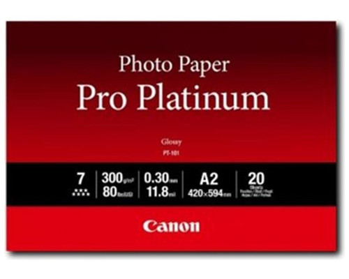 CANON Papel Photo Paper Pro Platinum PT-101 A2 20hojas