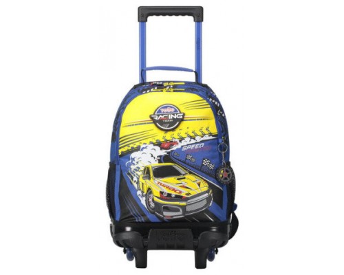 MOCHILA ESCOLAR CON RUEDAS MEDIANA DE CARRERAS DE COCHES TOTTO MJ03VLC005-2310-6J7M (Espera 4 dias)