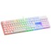 TECLADO MECANICO MARS GAMING MK422 WHITE SWITCH ROJO