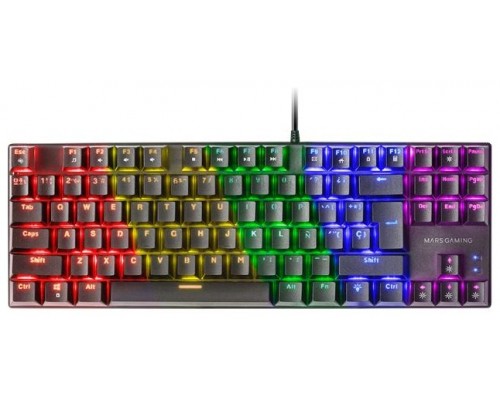 TECLADO MECANICO COMPACKTO TKL MARS GAMING MK80 BLACK