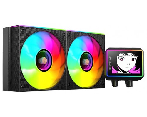 REFRIGERACION LIQUIDA ARGB ML-VISION II 240 NEGRO MARS GAMING (Espera 4 dias)