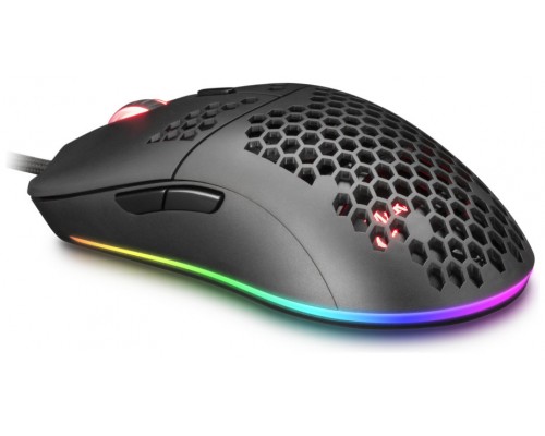 MOUSE MARS GAMING RGB MMAX DISEO HIVE BLACK 12400dpi