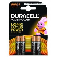 Duracell Pila Alcalina Plus Power LR3 AAA Pack-4