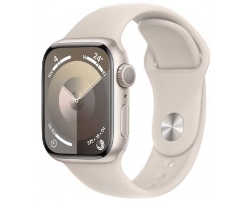 APPLE WATCH SERIES 9 CAJA ALUMINIO GPS 41mm CORREA DEPORTIVA STARLIGHT M/L (Espera 4 dias)