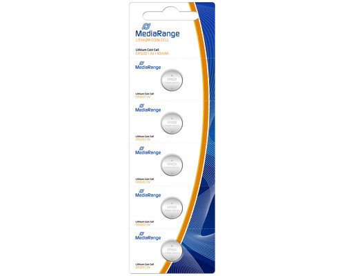 MEDIARANGE 5 Pilas de boton litio CR1220 3V 45mAh premium (blister de 5 pilas)-SX3 MEDIARANGE 5 Pilas de boton litio CR1220 3V 45mAh premium (blister de 5 pilas)