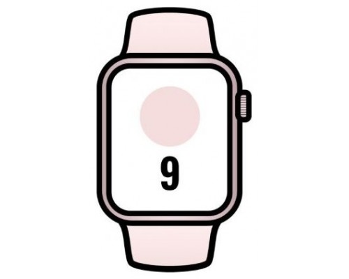 APPLE WATCH SERIES 9 CAJA ALUMINIO GPS+CELL 41mm CORREA DEPORTIVA LIGHT PINK S/M (Espera 4 dias)