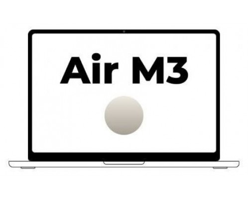 MACBOOK AIR APPLE 13"" M3 8CORE GPU STARLIGHT 256GB (Espera 4 dias)