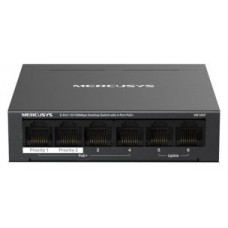 SWITCH POE+ NO GESTIONABLE MERCUSYS MS106P 6P 6xRJ45