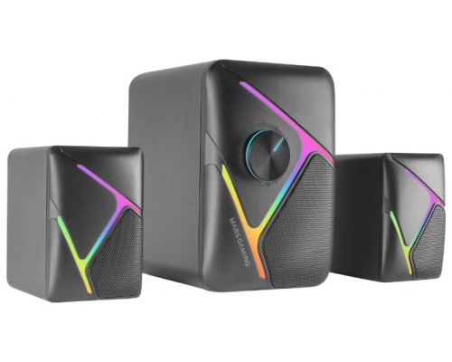 ALTAVOCES BLUETOOTH MS-H21 RGB NEGRO MARS GAMING (Espera 4 dias)