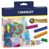 ESTUCHE 24 SOFT PASTELS MANLEY MSP00024 (Espera 4 dias)