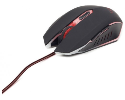 RATON GAMING GEMBIRD USB NEGRO/ROJO