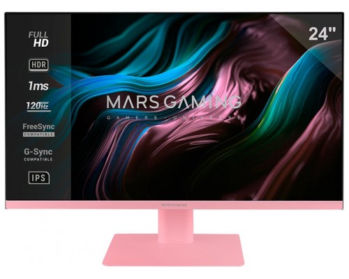 MONITOR GAMING MV-24 SLIM 24"" ROSA MARS GAMING (Espera 4 dias)