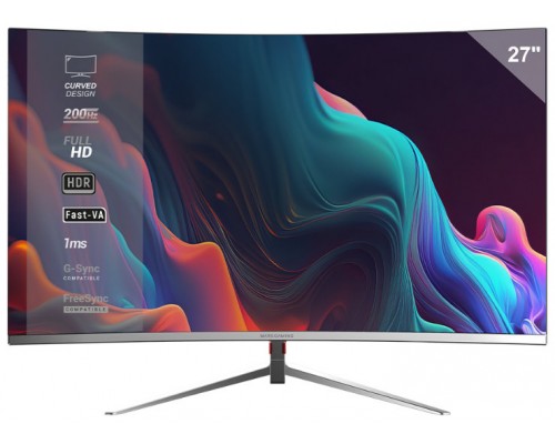 MONITOR 27" CURVO DP HDMI MARS GAMING MV27 IPS