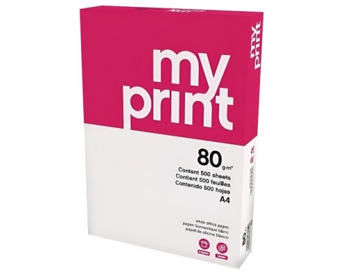 PAQUETE 500H PAPEL ECONOMY 80GR A4 MY PRINT CIE 136 MYP0800034 (MIN5) (Espera 4 dias)