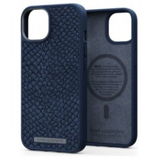 FUNDA MAGSAFE IPHONE 14 PIEL DE SALMON AZUL PETROLEO NJORD (Espera 4 dias)