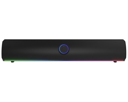 BARRA DE SONIDO BLUETOOTH GENESIS HELIUM 312BT 2.0 RGB 10W NEGRA